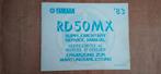 Yamaha  RD 50 MX  Supplementary  Service Manual., Ophalen of Verzenden, Gebruikt