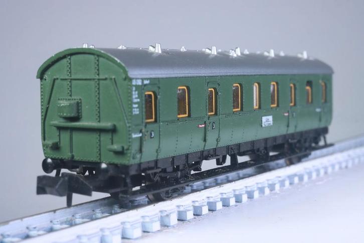 Personenwagen 3e kl type Cd-21b, DB, Hobby en Vrije tijd, Modeltreinen | N-Spoor, Gebruikt, Wagon, Gelijkstroom, Trix, Ophalen of Verzenden