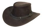 Leren outdoor hoed, Scippis, maat XL, Kleding | Heren, Ophalen of Verzenden, Zo goed als nieuw, 60 cm (XL, 7½ inch) of meer, Hoed