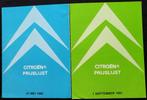 Citroën prijslijsten 1980/81, Ophalen of Verzenden, Zo goed als nieuw, Citroën