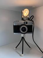 Vintage Lamp Met Flitslamp En Statief, Huis en Inrichting, Lampen | Tafellampen, Gebruikt, Design, retro, vintage, recycled, sfeerlamp