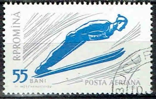 Roemenie Skispringen, Postzegels en Munten, Postzegels | Thematische zegels, Gestempeld, Sport, Verzenden