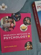 Research Methods in Psychology, Boeken, Studieboeken en Cursussen, Ophalen of Verzenden, Zo goed als nieuw, Gamma, WO