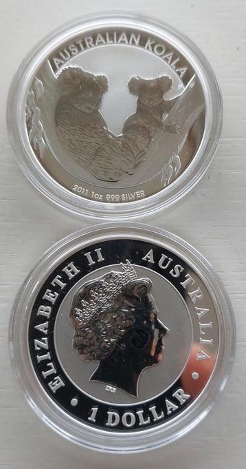 Zilveren 1 oz Koala 2011. beschikbaar voor biedingen