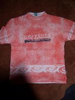 Oranje/wit T-shirt, sportief model, Ophalen of Verzenden, Gebruikt, Jongen, Shirt of Longsleeve