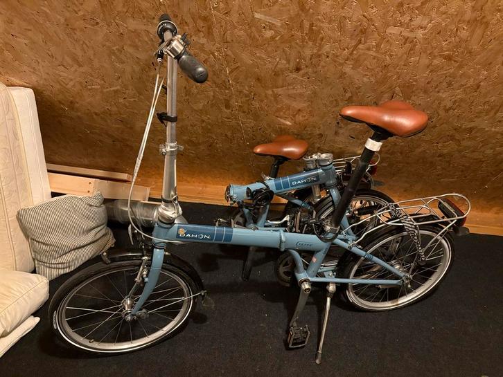 2x Dahon Vouwfiets - 3 Versnellingen + Accessoires, Fietsen en Brommers, Fietsen | Vouwfietsen, Gebruikt, Heren, Dahon, Totaal opvouwbaar