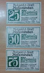 Duits Notgeld Holzminden Noodgeld, Ophalen of Verzenden, Duitsland