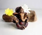 Handgeschilderd baby Ganesha-beeldje met rode patina, Verzenden, Nieuw, Nepalhandwerk.nl, Nepalhandwerk.nl