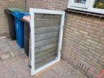Uitzetraam (draai)  met dubbelglas, Raamkozijn, Zo goed als nieuw, 150 tot 225 cm, Inclusief glas