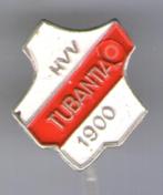 HVV Tubantia zilverkleurig voetbal club speldje ( Z_104 ), Verzenden, Zo goed als nieuw, Sport, Speldje of Pin