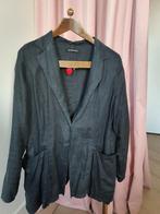 Designer black linen jacket L, Kleding | Dames, Zo goed als nieuw, Zwart, Ophalen
