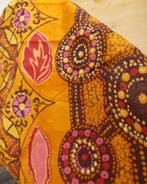 Boho/Ibiza/hippie oranje bewerkt rond tafelkleed, Verzenden, Zo goed als nieuw, Rond, Binnen