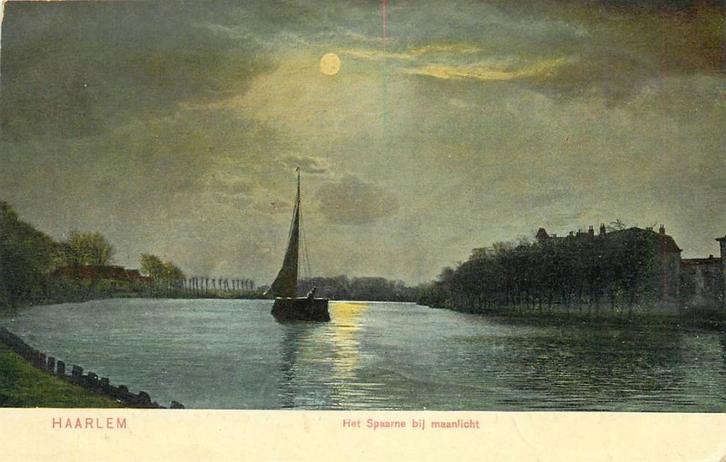 701064021 Haarlem Het Spaarne, Verzamelen, Ansichtkaarten | Nederland, Noord-Holland, Voor 1920, Verzenden