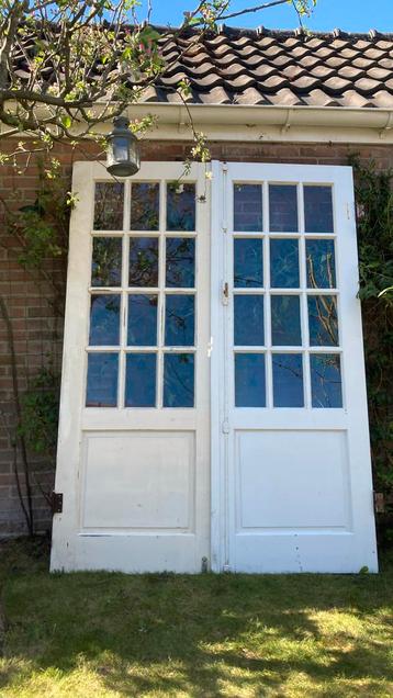 Set van twee hardhouten binnendeuren 212x77 beschikbaar voor biedingen