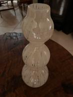 Witte vaas, Gebruikt, Wit, Ophalen of Verzenden, Glas