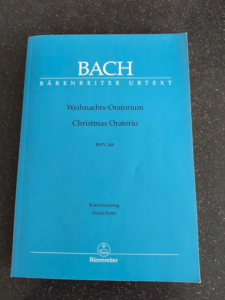 Partituur Bach Weihnachtsoratorium Bärenreiter, Muziek en Instrumenten, Bladmuziek, Zo goed als nieuw, Artiest of Componist, Klassiek