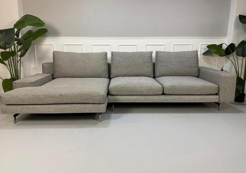 Minotti Sherman Bank Stof Grijs Hoekbank Showroommodel, Huis en Inrichting, Banken | Bankstellen, Zo goed als nieuw, Hoekbank