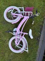 Roze lola fiets met roze mandje 16 inch, Fietsen en Brommers, Fietsen | Meisjes, Gebruikt, Lola, Ophalen of Verzenden, Handrem