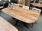 Magazijn leegverkoop eettafel deens ovaal mangohout matrix, Nieuw, Ophalen of Verzenden, Info@wkhome.nl, Argonweg 20 Amersfoort