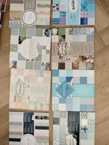 8x Design Papier Sets - Scrapbooking beschikbaar voor biedingen