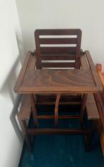 Houten kinderkubus stoel/speeltafel met stoeltje, Ophalen, Gebruikt, Tafel(s) en Stoel(en)