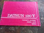 Instruktieboekje DATSUN 120Y  1974, Ophalen of Verzenden