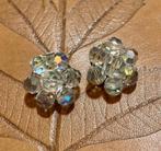 Vintage kristallen aurora borealis costume Jewelry oorclips, Sieraden, Tassen en Uiterlijk, Antieke sieraden, Ophalen of Verzenden