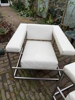 2x Spectrum Roderick Vos Fauteuil model Metropolis, Ophalen, Gebruikt, 100 tot 125 cm, Leer