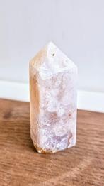 Edelsteen roze Amethist met BloemAgaat toren 6,5x2,5cm, Ophalen of Verzenden, Mineraal