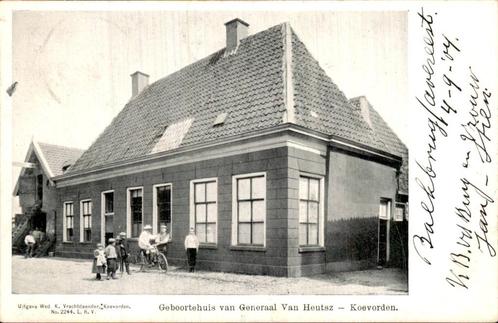 Koevorden Coevorden - Geboortehuis van Generaal Van Heutsz, Verzamelen, Ansichtkaarten | Nederland, Gelopen, Drenthe, Voor 1920