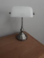 Klassieke Notarislamp Chroom met wit, Ophalen, Klassiek, Zo goed als nieuw, Glas
