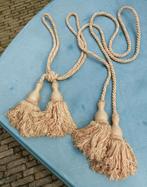 Vintage gordijnkoord embrasse gordijnbinder groot formaat, Ophalen of Verzenden, Gebruikt, Crème, 200 cm of meer