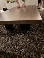 Eiken houten salontafel, donker, Huis en Inrichting, Ophalen, Eikenhout, 50 tot 100 cm, Zo goed als nieuw