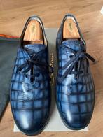 Santoni limited croco sneakers NIEUW maat 10/45.5 blauw, Blauw, Nieuw, Ophalen of Verzenden, Sneakers of Gympen