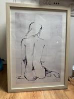 Schilderij achterzijde van een vrouw, Ophalen