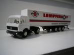 Herpa Mercedes ng trailer Lampferhof Karosserie., Ophalen of Verzenden, Zo goed als nieuw, Bus of Vrachtwagen, Herpa