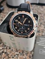 Fossil horloge quartz, Overige merken, Leer, Staal, Ophalen of Verzenden
