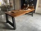 Stoere industriële eettafel, Huis en Inrichting, Tafels | Eettafels, Ophalen, 100 tot 150 cm, 200 cm of meer, Zo goed als nieuw