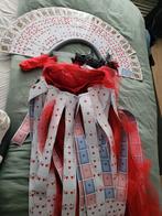 Zelfgemaakt Hartenkoningin Carnaval Kostuum, Ophalen, Carnaval, Zelfgemaakt, Maat 46/48 (XL) of groter