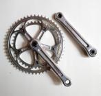Vintage Shimano Dura Ace crankset shifters voorderailleur, Crankstel of Pedalen, Gebruikt, Oldtimer, Ophalen of Verzenden