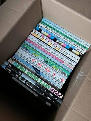 Doos vol met Frame en Mark tijdschriften / boeken beschikbaar voor biedingen