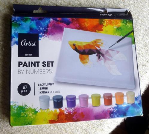Schilderen op nummer, acryl - Vis  - nieuw, Hobby en Vrije tijd, Schilderen, Nieuw, Acrylverf, Ophalen of Verzenden
