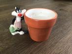 Plantenpot met Sylvester., Rond, Nieuw, Ophalen of Verzenden, Minder dan 25 cm