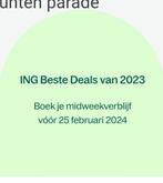 Ing deal CENTERPARCS NL/FR/DE voucher 150 euro, Cadeaubon