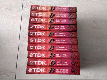 TDK D Cassettes - 60 & 90 Min - Nieuw in Verpakking beschikbaar voor biedingen