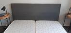 2 bedbodems 90 x 200 cm (180 cm breed) met losse achterwand, Ophalen, Gebruikt, Tweepersoons, 180 cm