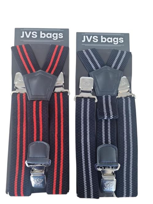 Heren - Dames Bretels – 3 brede stalen clips bretel - Unisex, Kleding | Heren, Riemen en Ceinturen, Nieuw, Riem of Ceintuur, 95 tot 105 cm