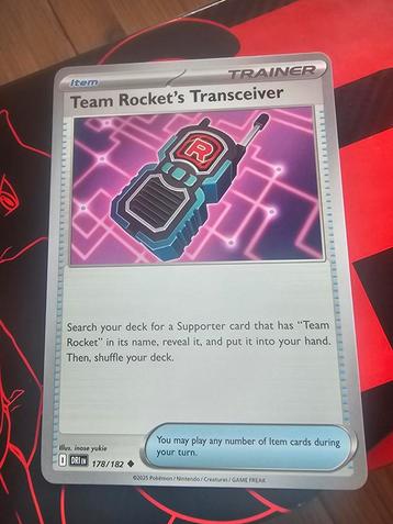 Pokémon kaart - Destined Rivals - Team Rocket's Transceiver  beschikbaar voor biedingen