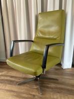 Vintage draaistoel  met Hocker - Jaren 50/60, Huis en Inrichting, Fauteuils, Ophalen, Gebruikt, 75 tot 100 cm, 50 tot 75 cm