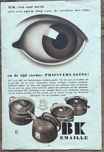 advertentie BK emaille pannen Kampen eind jaren ‘30, Verzamelen, Merken en Reclamevoorwerpen, Ophalen of Verzenden, Zo goed als nieuw